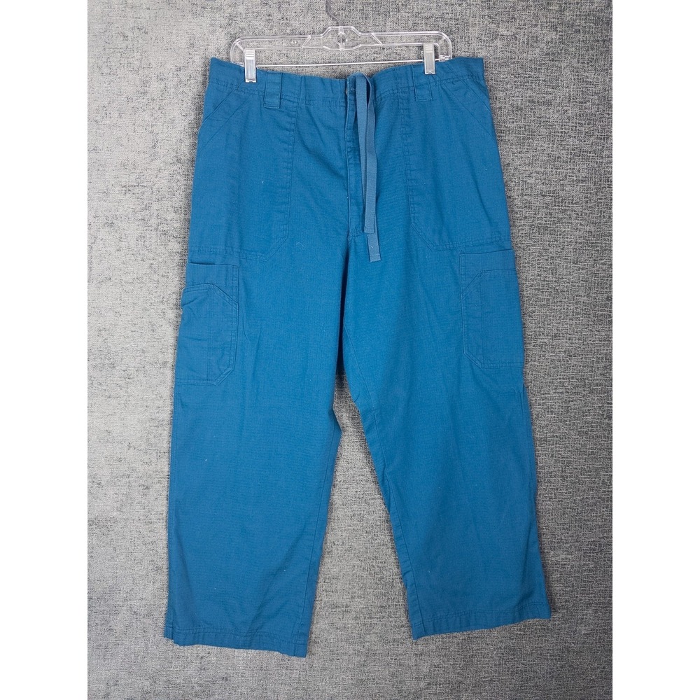 Carhartt Scrubs Womens C54108 XL Blue Workwear Activewear‎ Drawstring Pull ON